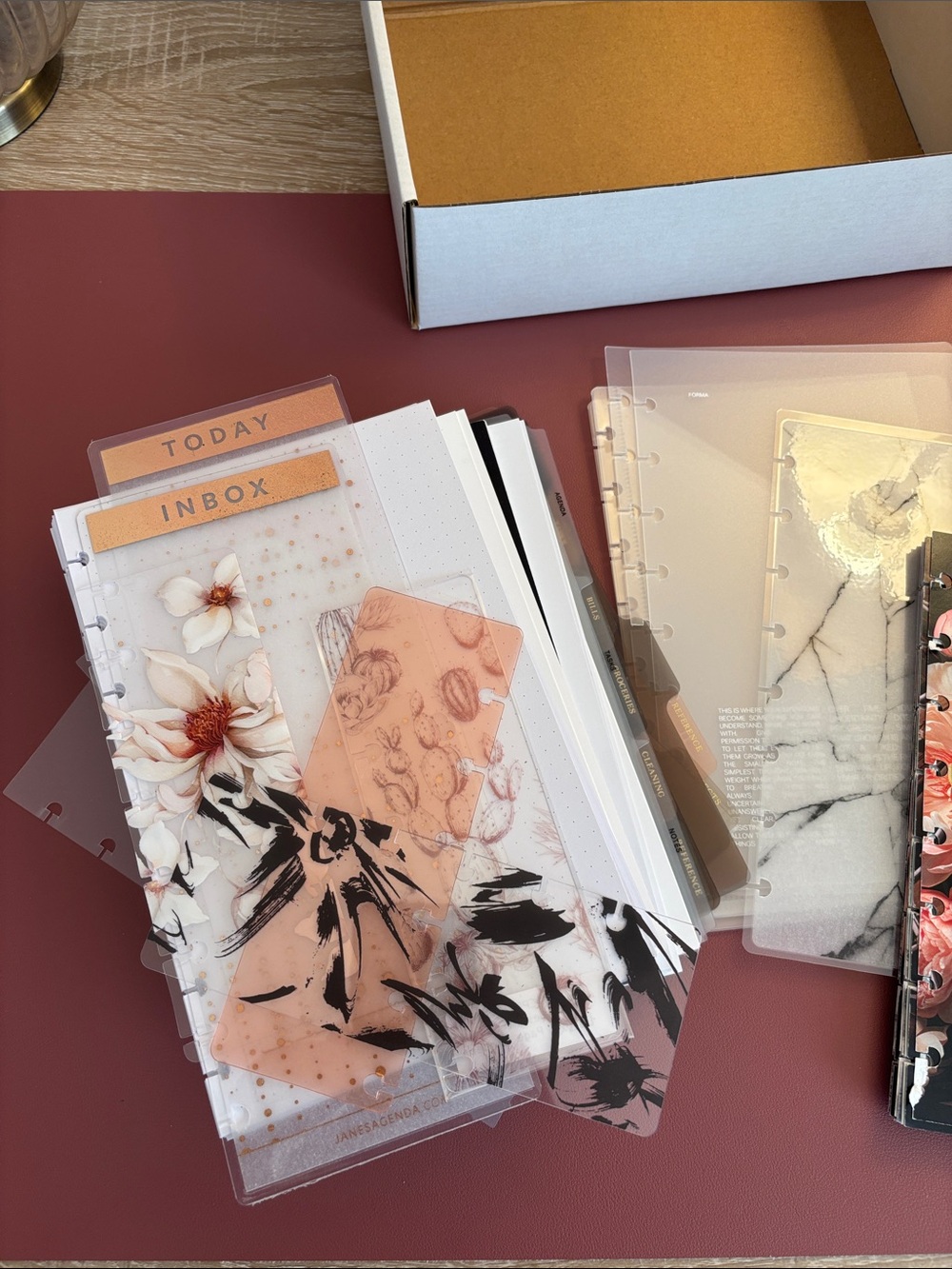 Discbound JUNIOR HALF LETTER size Bundle Lot of Jane's Agenda Cloth & Paper